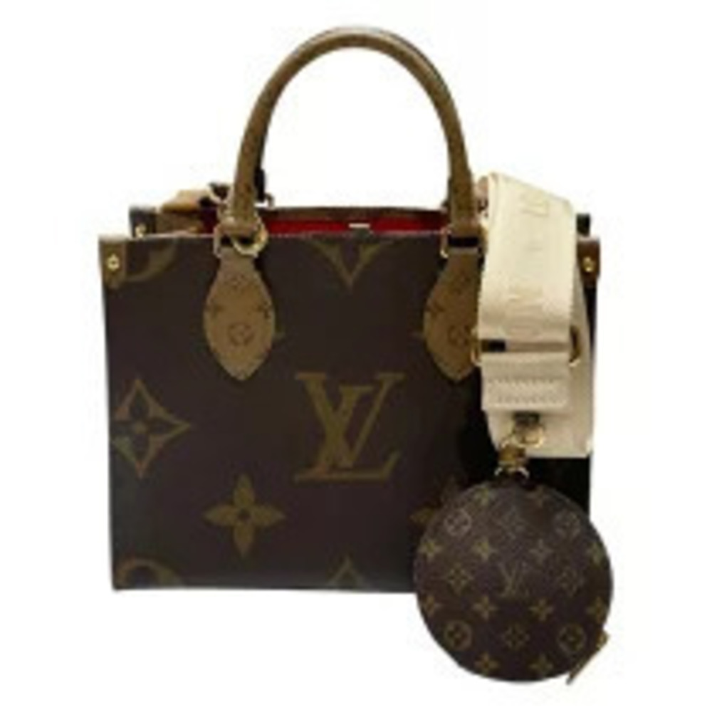 Louis Vuitton On The Go Brown Monogram Giant River Shoulder Bag